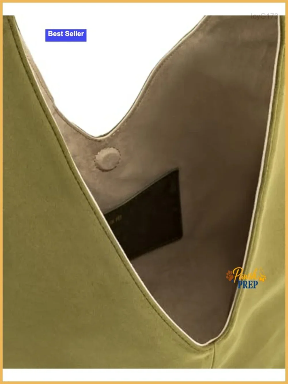 Faux Suede Hobo Shoulder Bag with Magnetic Closure, Fits iPad Pro 12.9
